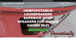 Desktop Screenshot of hempopotamusloudspeakers.com