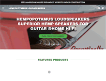 Tablet Screenshot of hempopotamusloudspeakers.com